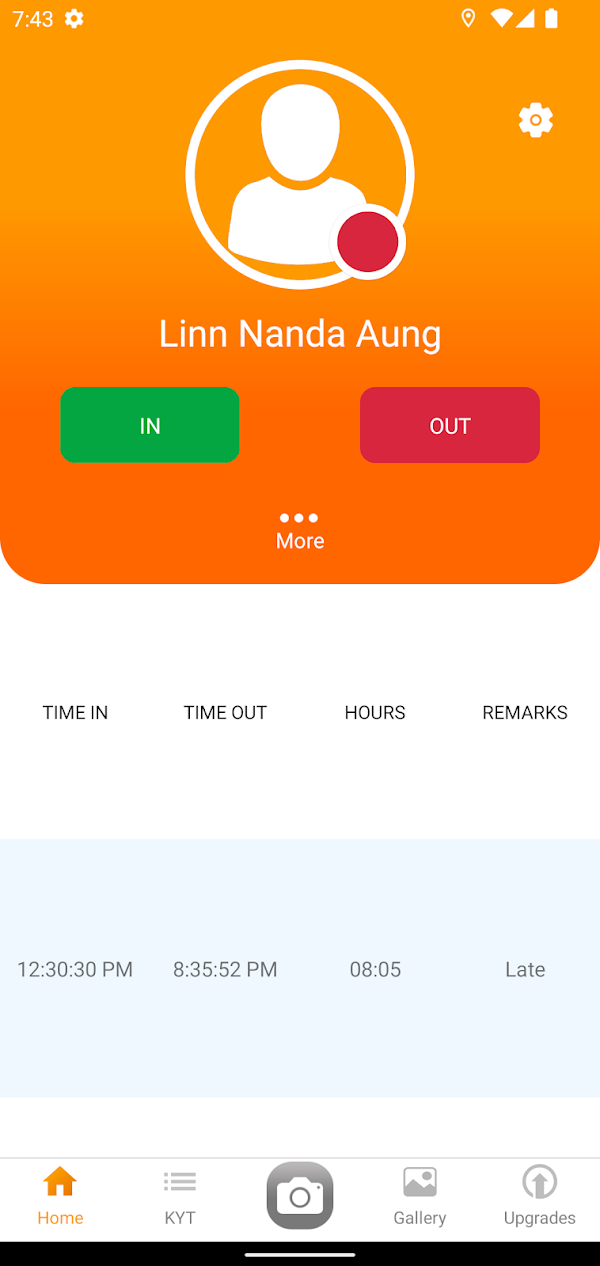 AI-Entry app screen 1 of 3